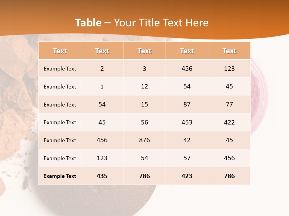 Isolated Face Powder Color PowerPoint Template