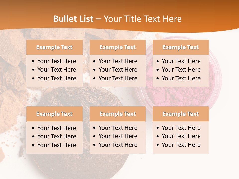 Isolated Face Powder Color PowerPoint Template