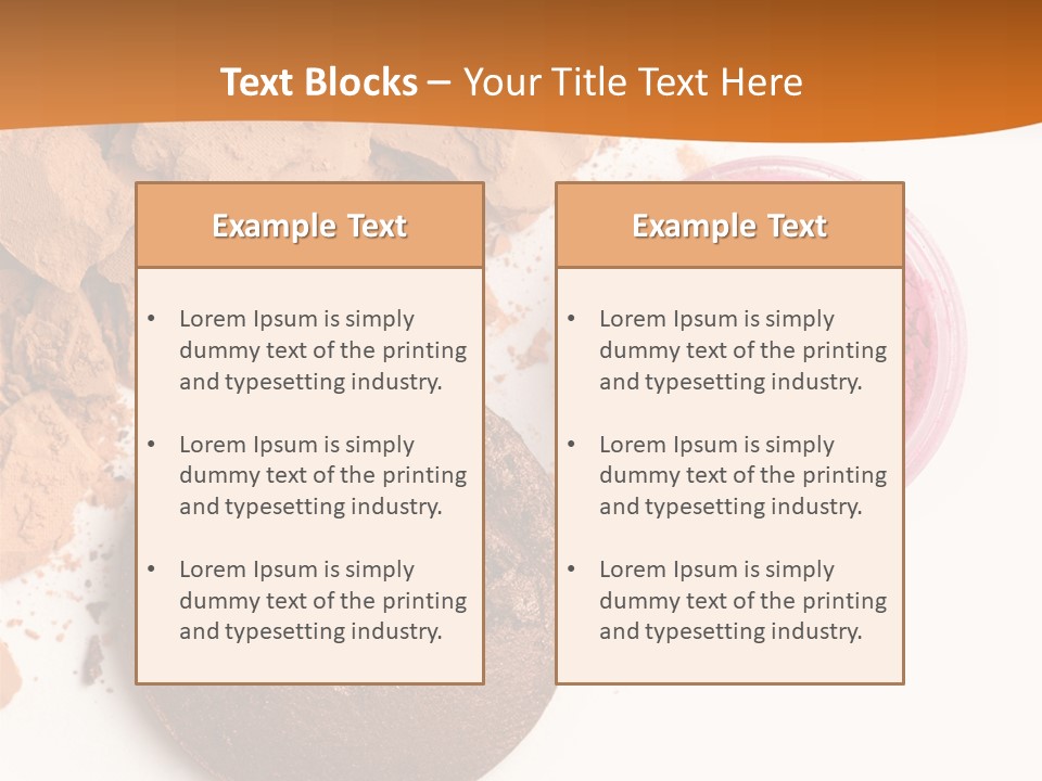 Isolated Face Powder Color PowerPoint Template