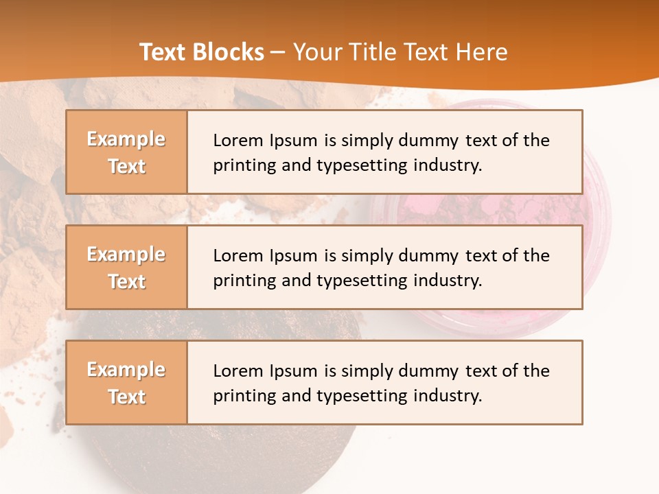 Isolated Face Powder Color PowerPoint Template