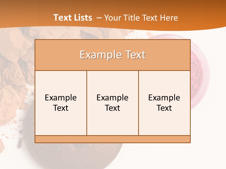 Isolated Face Powder Color PowerPoint Template