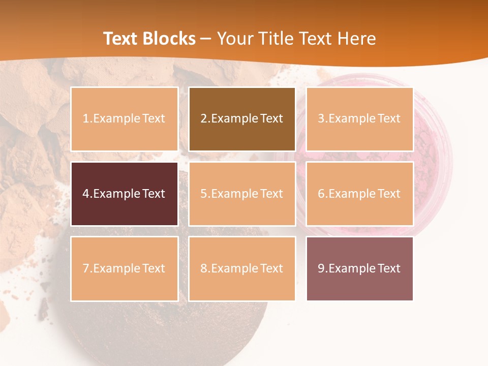 Isolated Face Powder Color PowerPoint Template