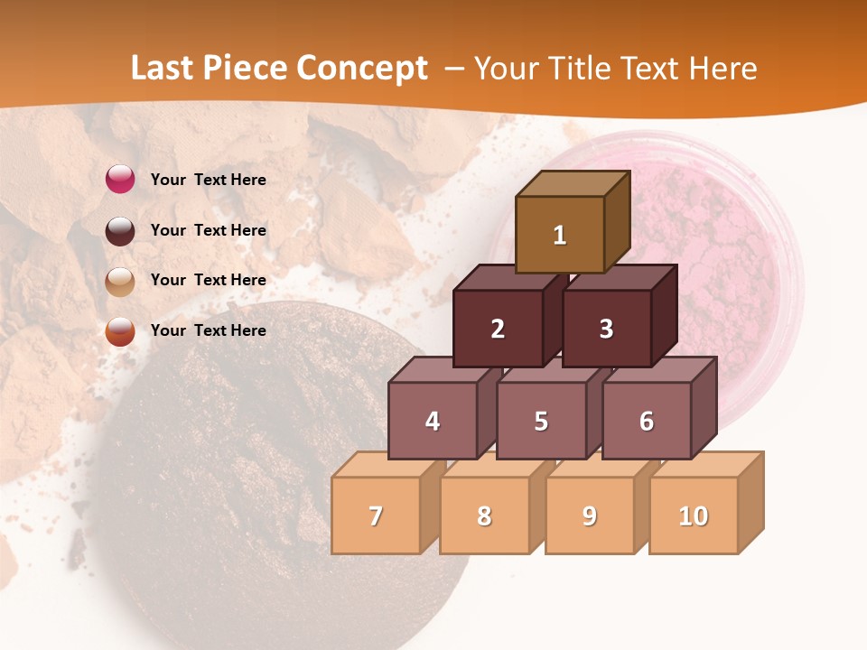 Isolated Face Powder Color PowerPoint Template