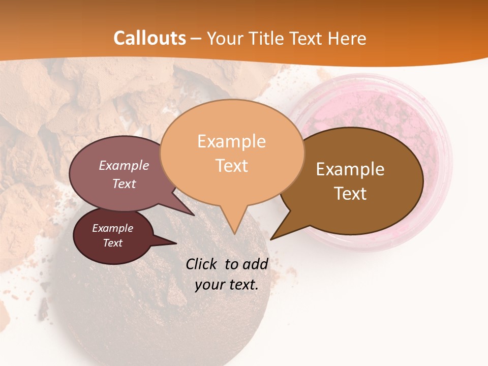 Isolated Face Powder Color PowerPoint Template