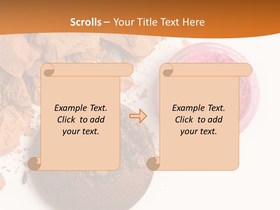 Isolated Face Powder Color PowerPoint Template