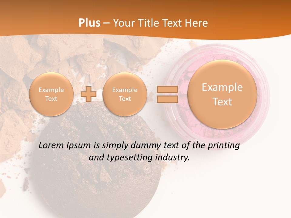 Isolated Face Powder Color PowerPoint Template