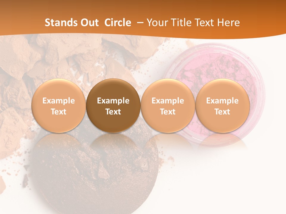 Isolated Face Powder Color PowerPoint Template