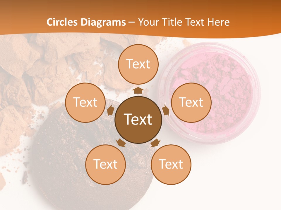 Isolated Face Powder Color PowerPoint Template