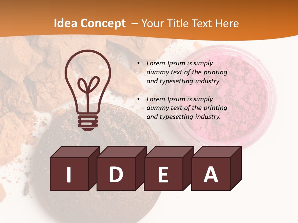 Isolated Face Powder Color PowerPoint Template