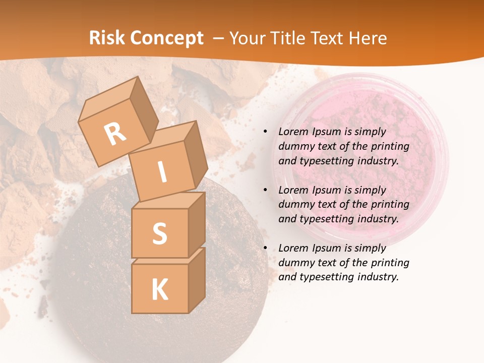 Isolated Face Powder Color PowerPoint Template