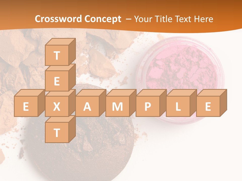 Isolated Face Powder Color PowerPoint Template