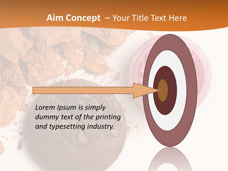 Isolated Face Powder Color PowerPoint Template