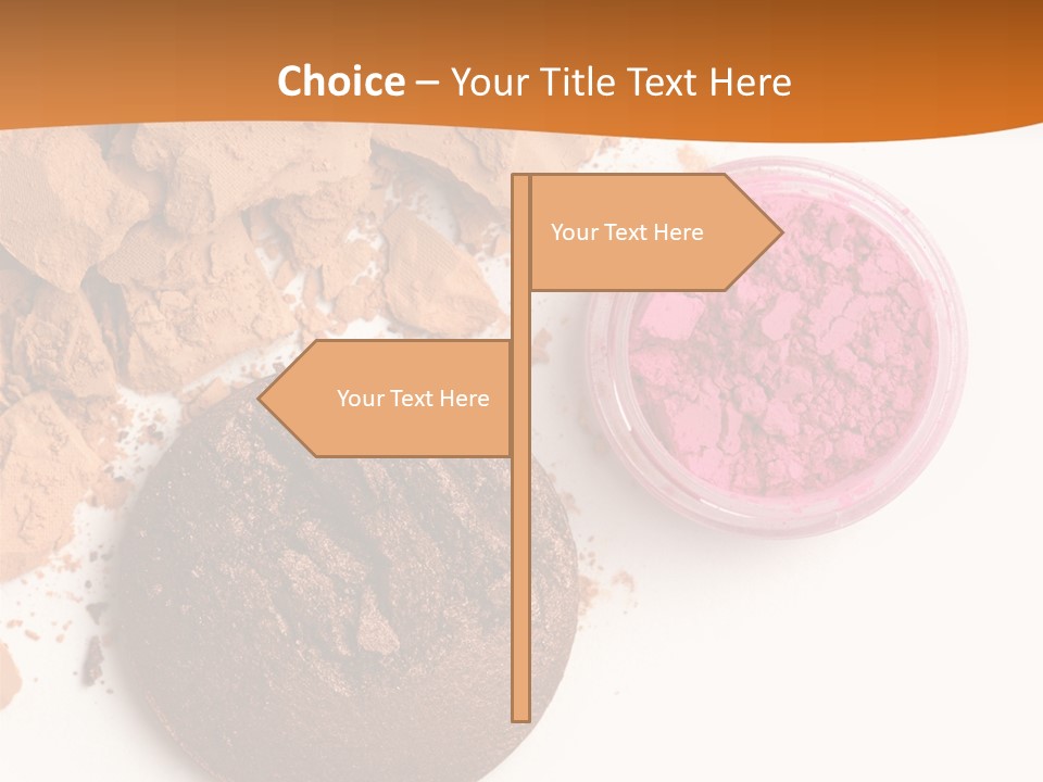 Isolated Face Powder Color PowerPoint Template