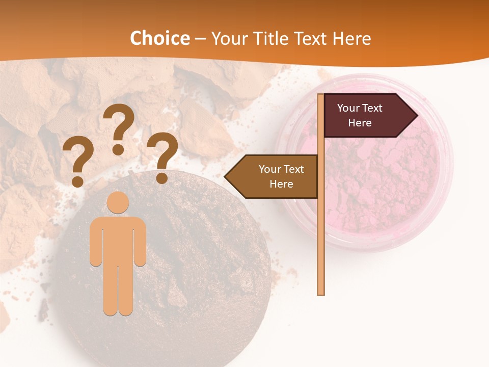 Isolated Face Powder Color PowerPoint Template