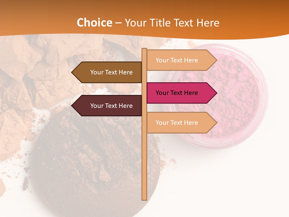 Isolated Face Powder Color PowerPoint Template