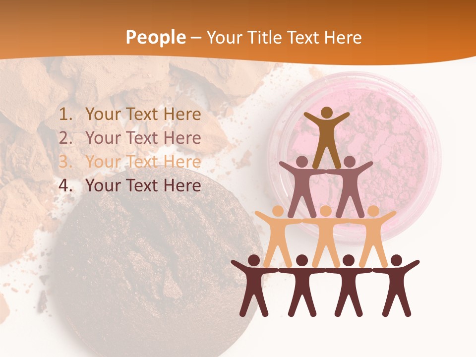 Isolated Face Powder Color PowerPoint Template