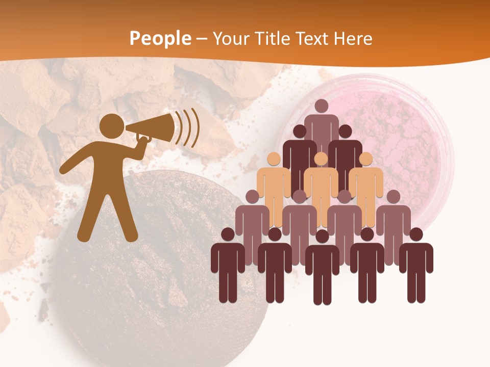 Isolated Face Powder Color PowerPoint Template