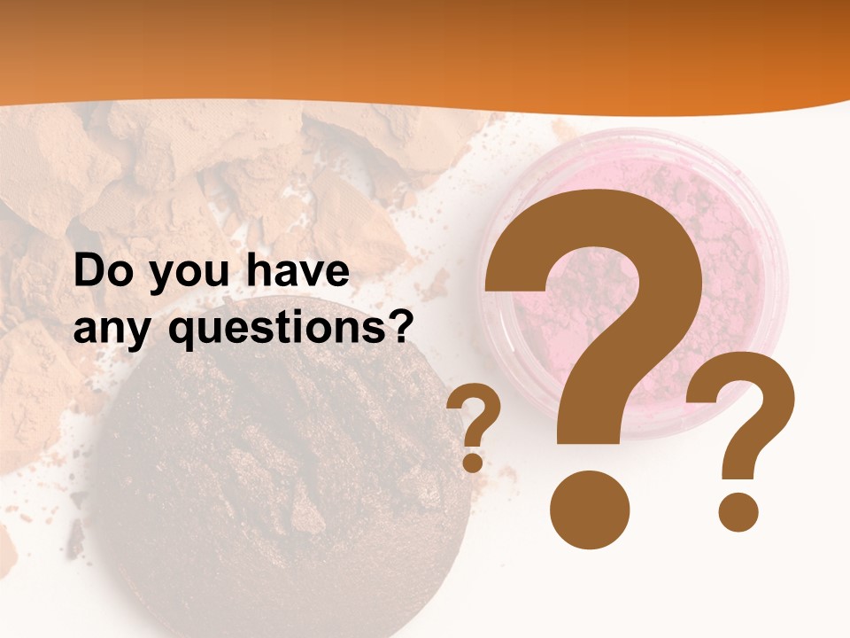 Isolated Face Powder Color PowerPoint Template