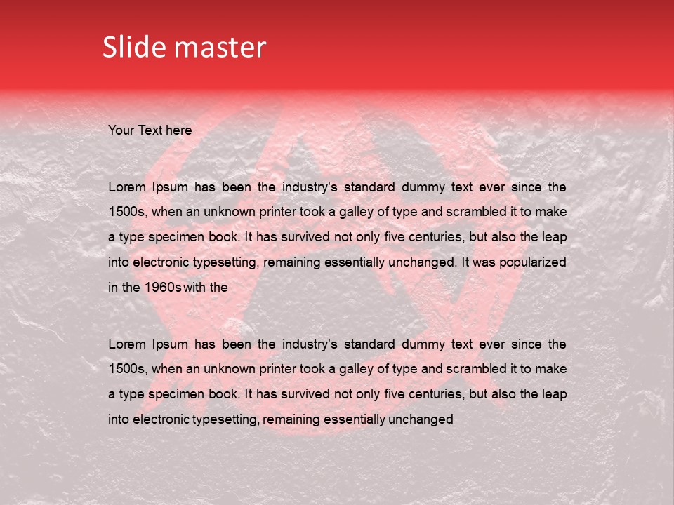 Youth Different Red PowerPoint Template