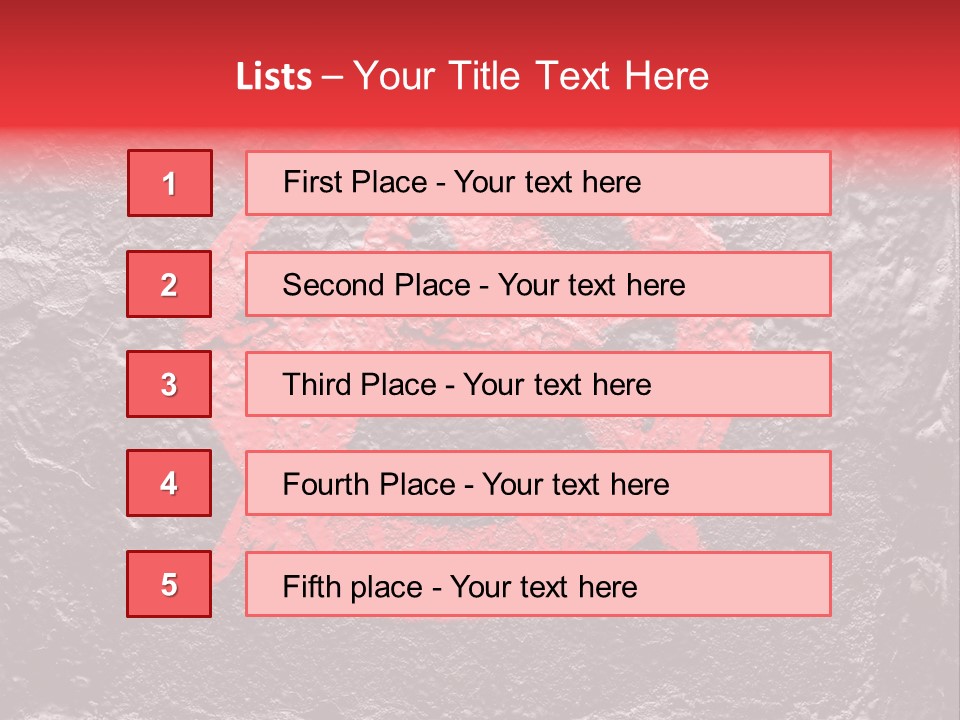 Youth Different Red PowerPoint Template