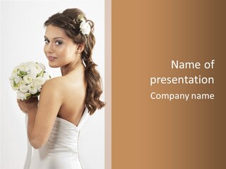 Alone Wedding Fashion PowerPoint Template