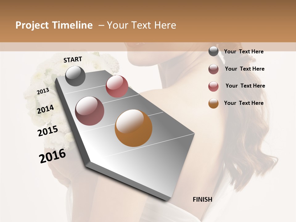 Alone Wedding Fashion PowerPoint Template