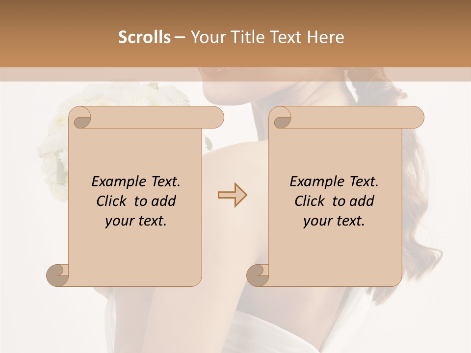 Alone Wedding Fashion PowerPoint Template