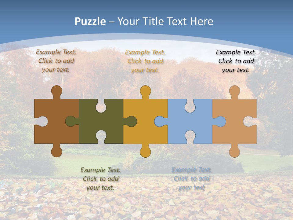 Golden Sunlight Bush PowerPoint Template