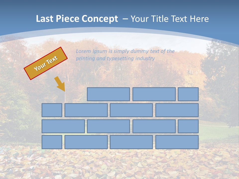 Golden Sunlight Bush PowerPoint Template