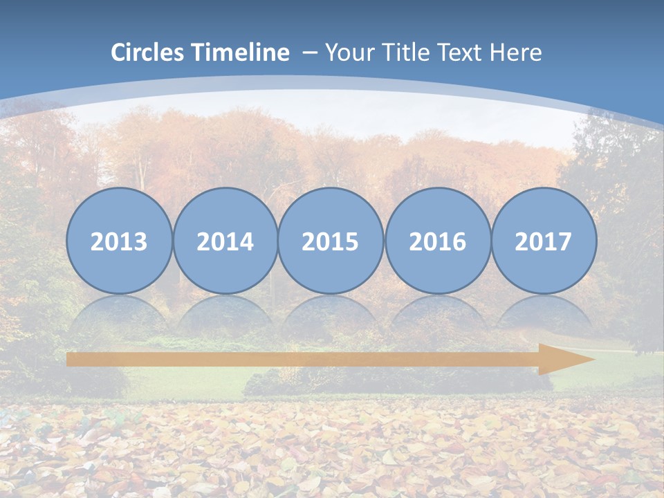 Golden Sunlight Bush PowerPoint Template