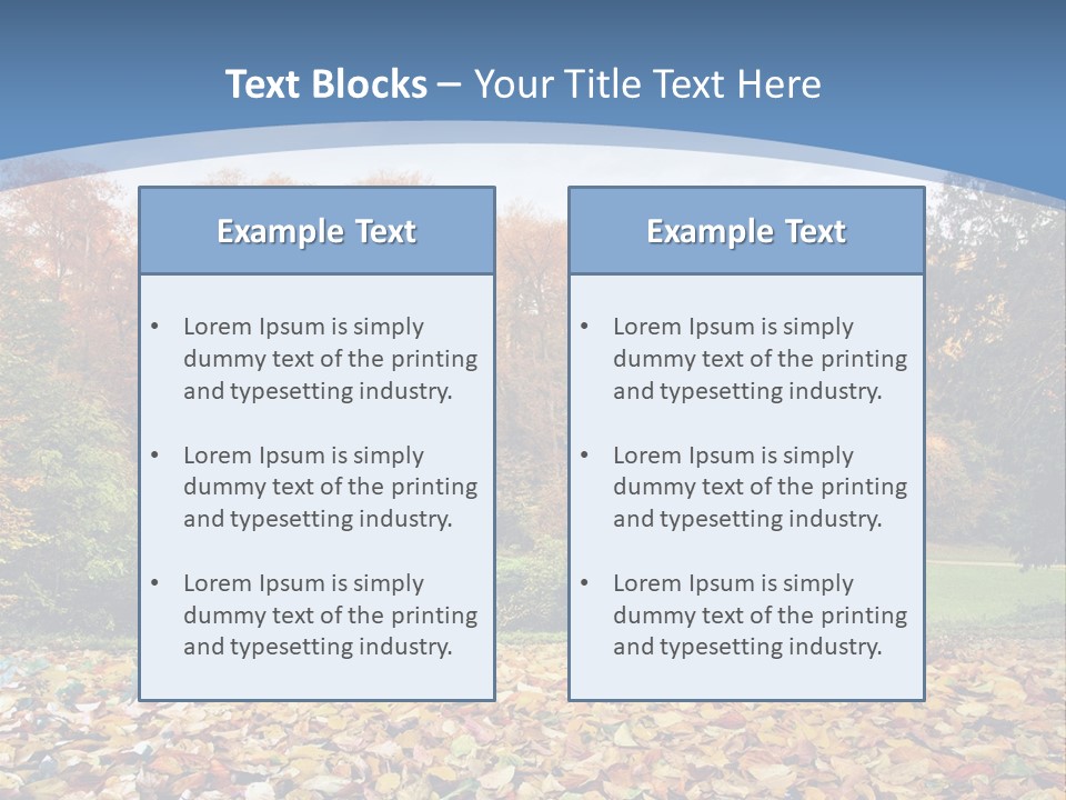 Golden Sunlight Bush PowerPoint Template