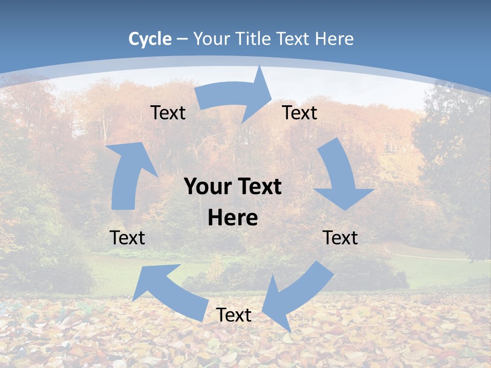 Golden Sunlight Bush PowerPoint Template