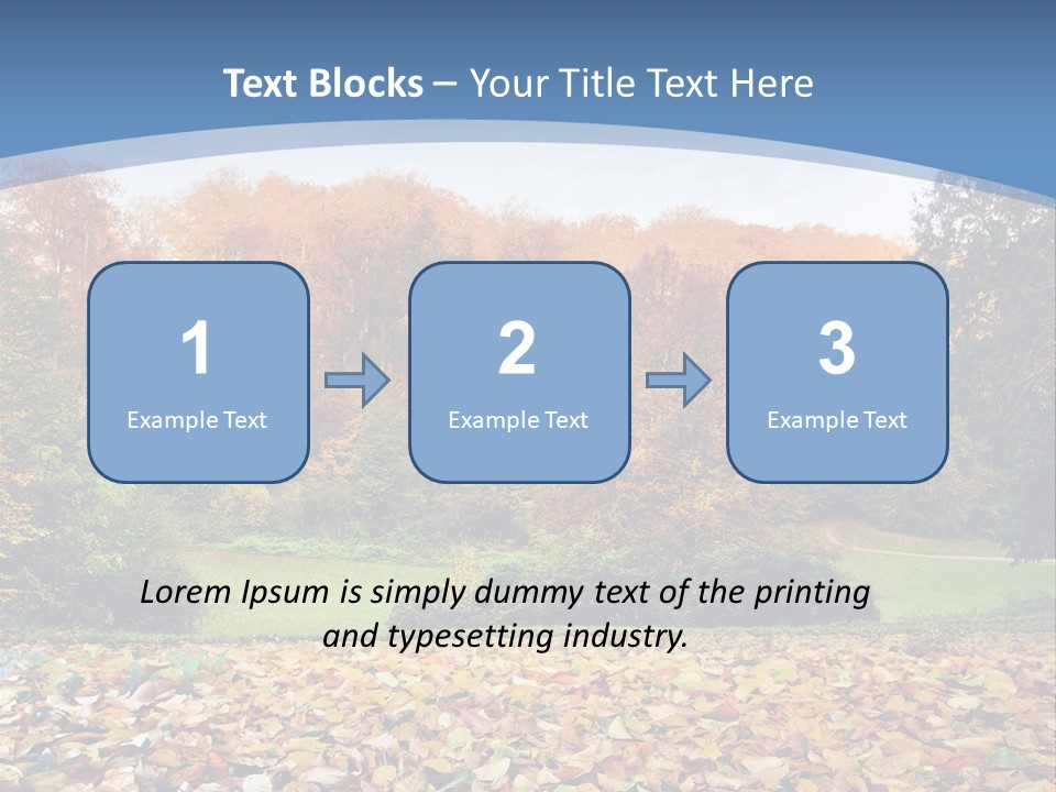 Golden Sunlight Bush PowerPoint Template