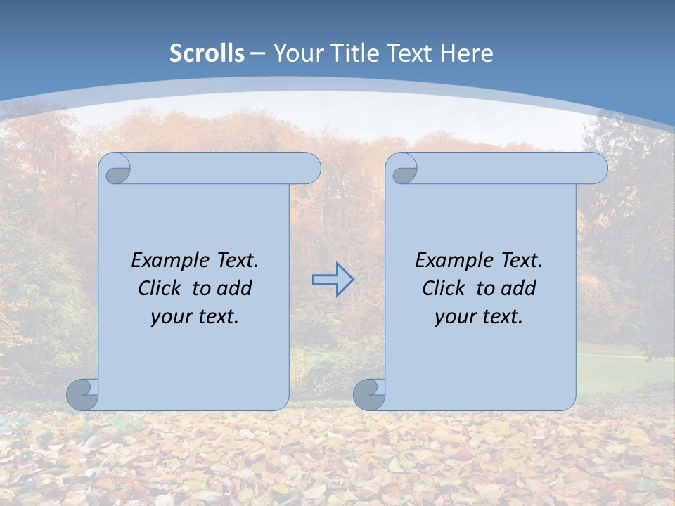 Golden Sunlight Bush PowerPoint Template