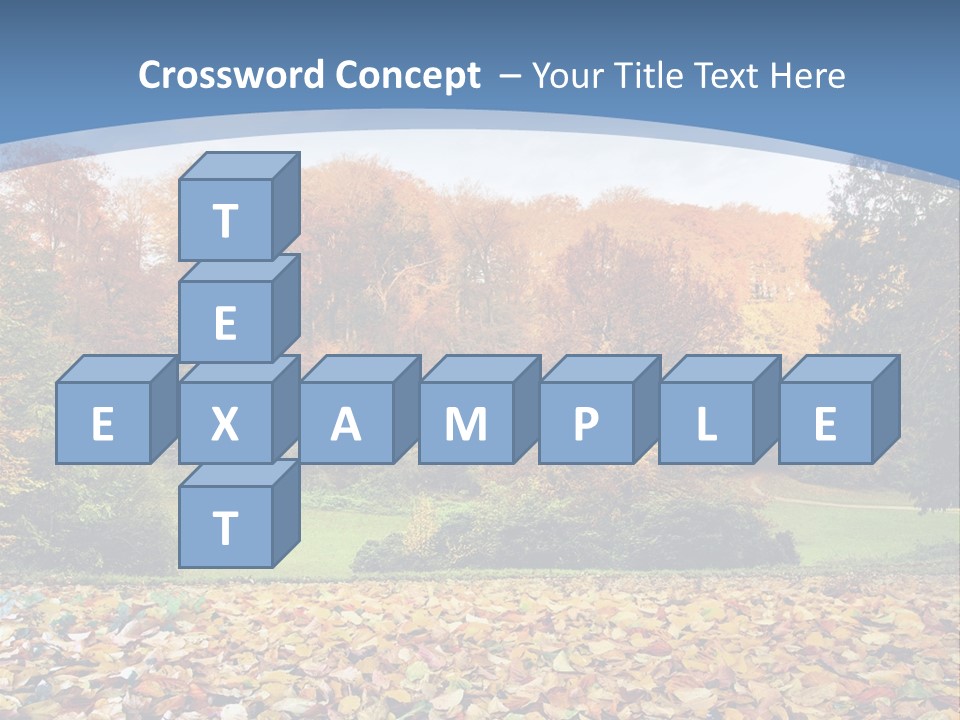 Golden Sunlight Bush PowerPoint Template