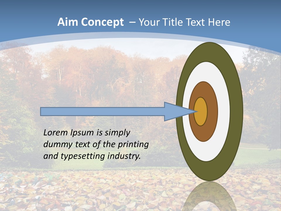 Golden Sunlight Bush PowerPoint Template