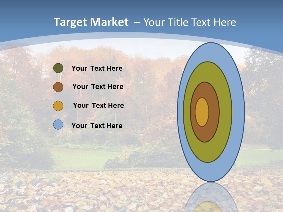 Golden Sunlight Bush PowerPoint Template