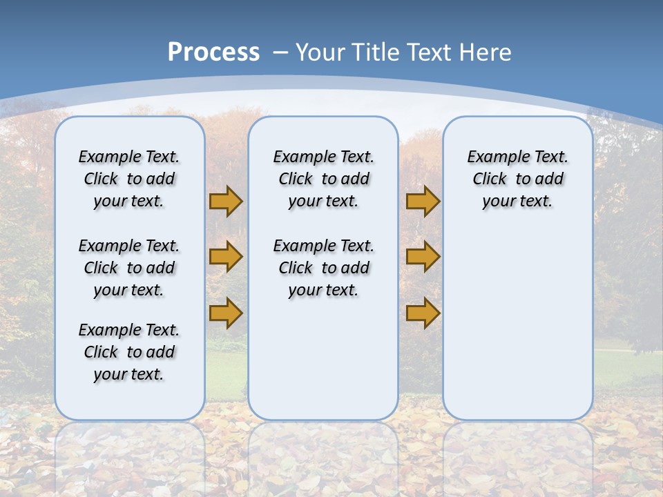 Golden Sunlight Bush PowerPoint Template