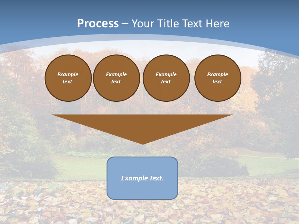 Golden Sunlight Bush PowerPoint Template