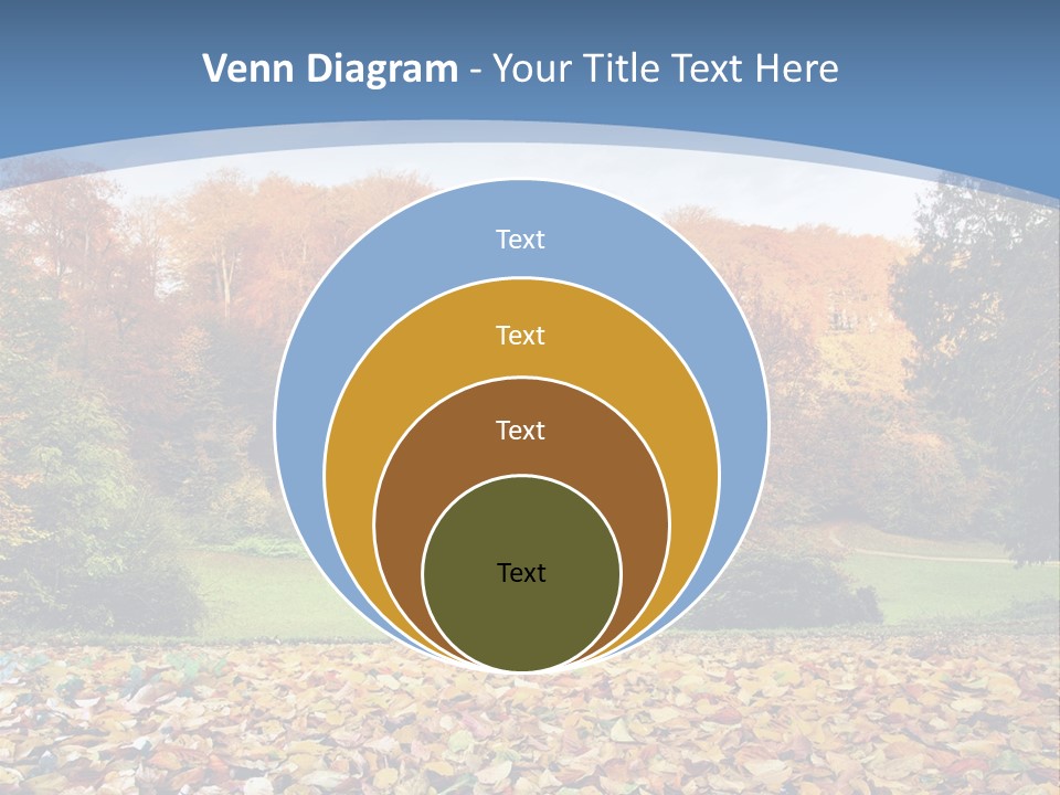 Golden Sunlight Bush PowerPoint Template