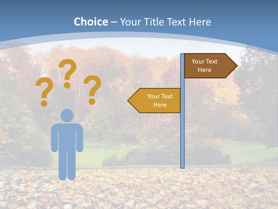 Golden Sunlight Bush PowerPoint Template