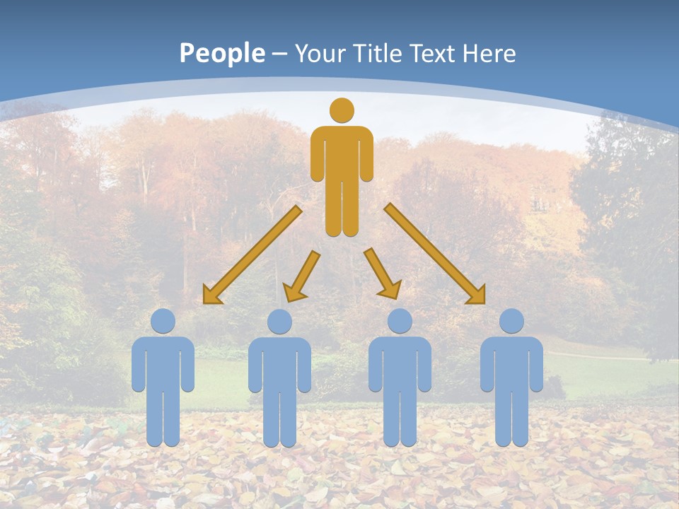 Golden Sunlight Bush PowerPoint Template