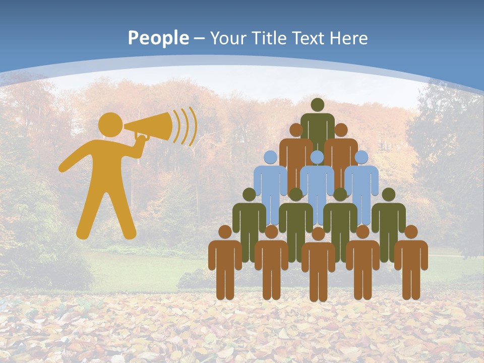 Golden Sunlight Bush PowerPoint Template