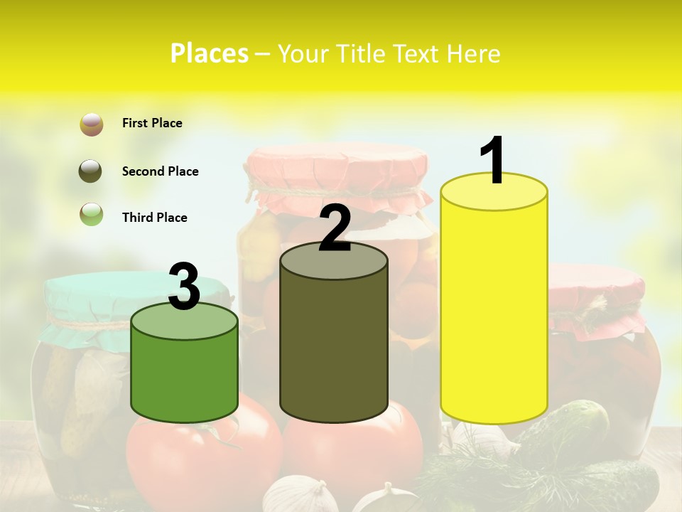 Macro Vegetable Pickled PowerPoint Template