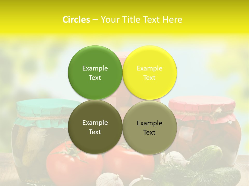 Macro Vegetable Pickled PowerPoint Template