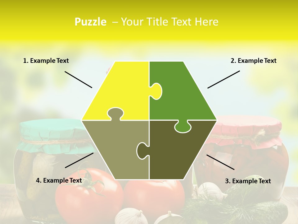 Macro Vegetable Pickled PowerPoint Template