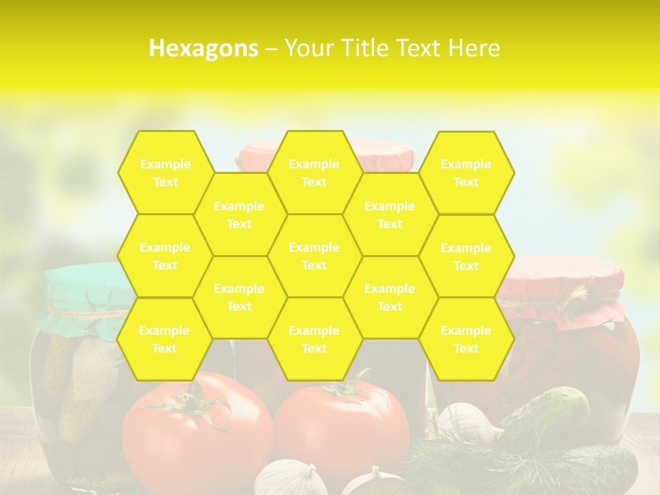 Macro Vegetable Pickled PowerPoint Template