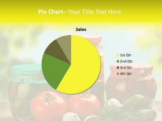 Macro Vegetable Pickled PowerPoint Template