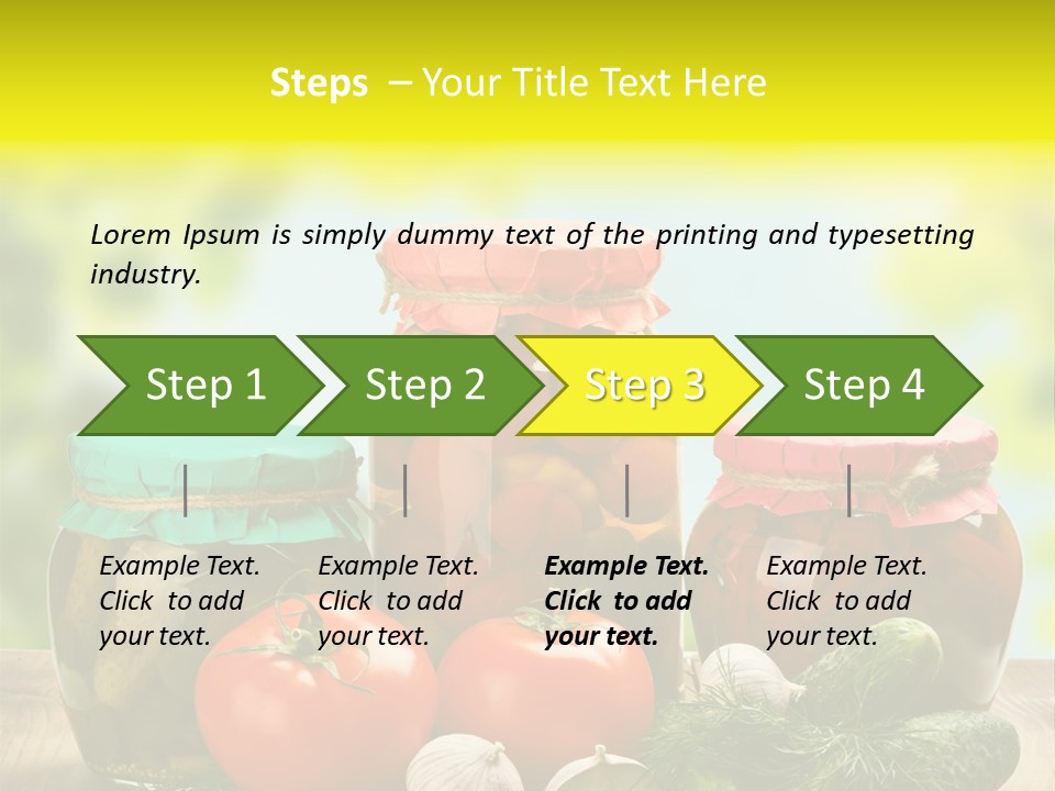 Macro Vegetable Pickled PowerPoint Template