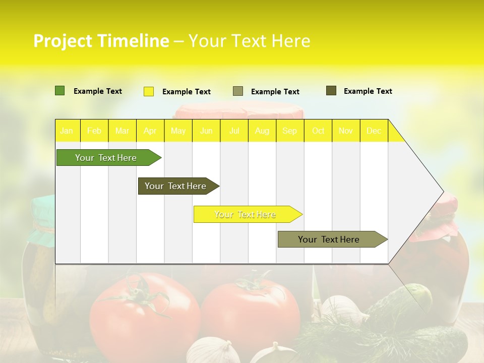 Macro Vegetable Pickled PowerPoint Template